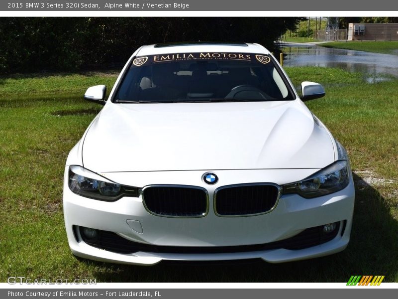 Alpine White / Venetian Beige 2015 BMW 3 Series 320i Sedan