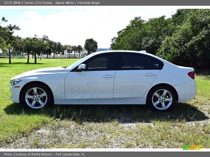 Alpine White / Venetian Beige 2015 BMW 3 Series 320i Sedan