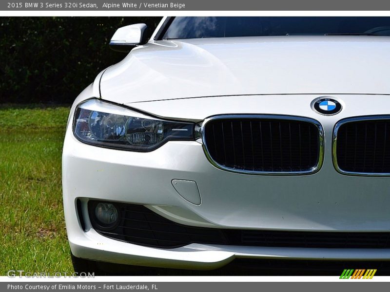 Alpine White / Venetian Beige 2015 BMW 3 Series 320i Sedan