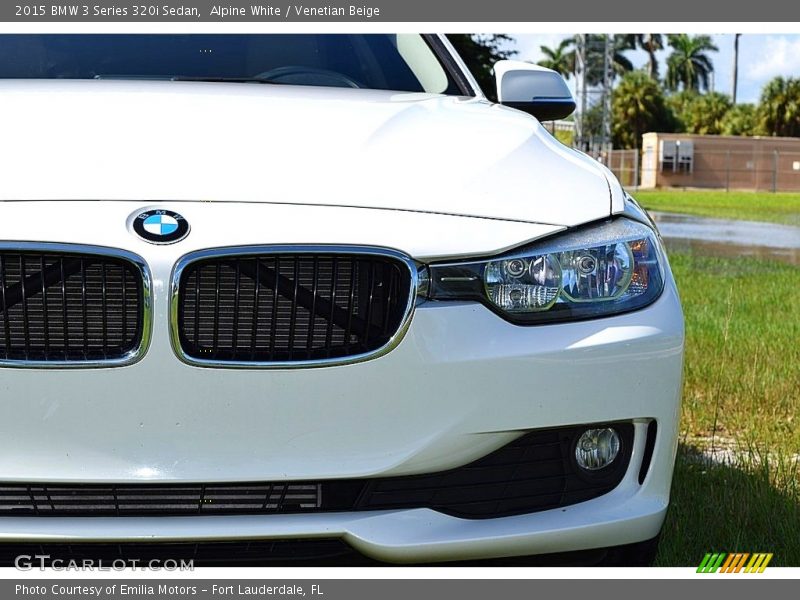 Alpine White / Venetian Beige 2015 BMW 3 Series 320i Sedan