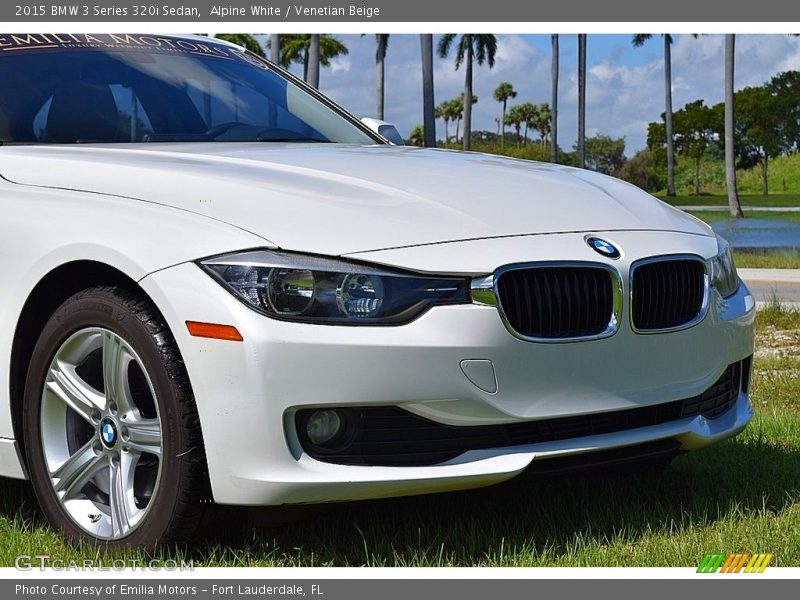 Alpine White / Venetian Beige 2015 BMW 3 Series 320i Sedan