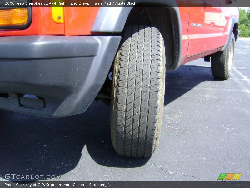 Flame Red / Agate Black 2000 Jeep Cherokee SE 4x4 Right Hand Drive
