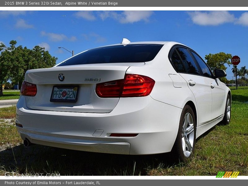 Alpine White / Venetian Beige 2015 BMW 3 Series 320i Sedan