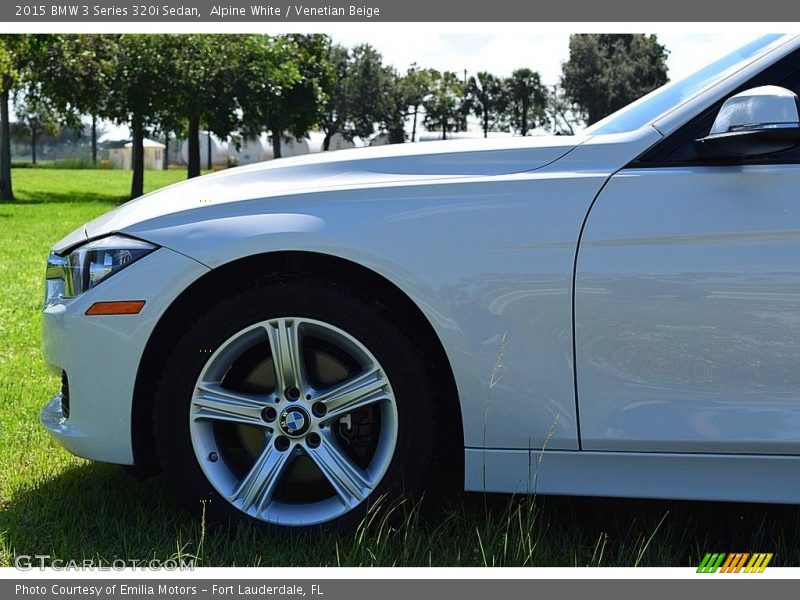 Alpine White / Venetian Beige 2015 BMW 3 Series 320i Sedan