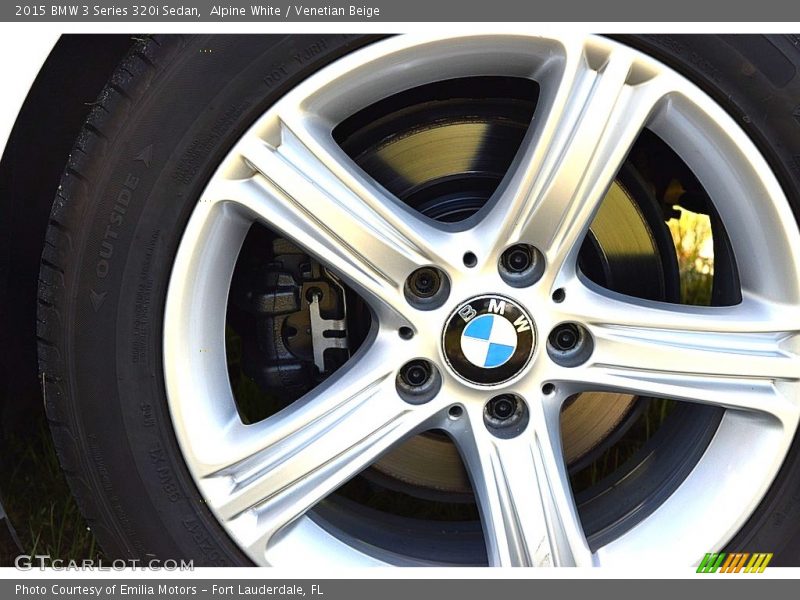 Alpine White / Venetian Beige 2015 BMW 3 Series 320i Sedan