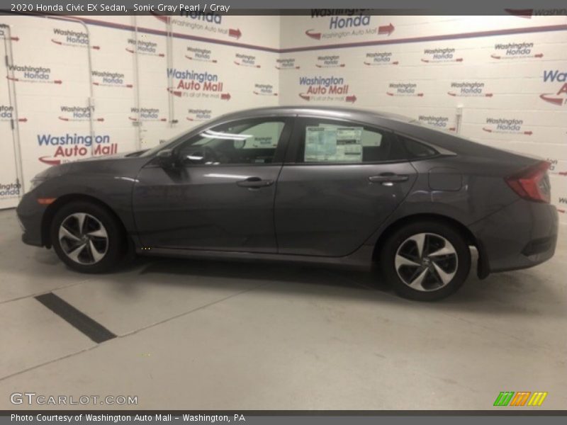 Sonic Gray Pearl / Gray 2020 Honda Civic EX Sedan