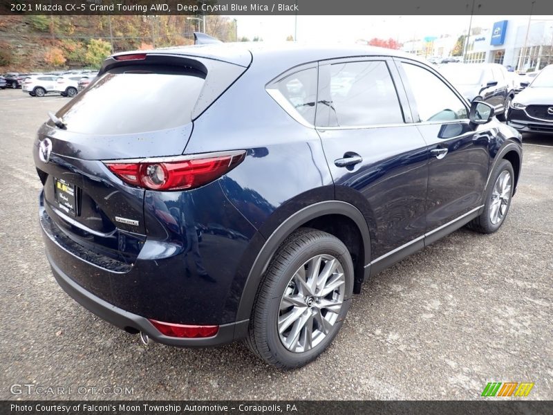 Deep Crystal Blue Mica / Black 2021 Mazda CX-5 Grand Touring AWD