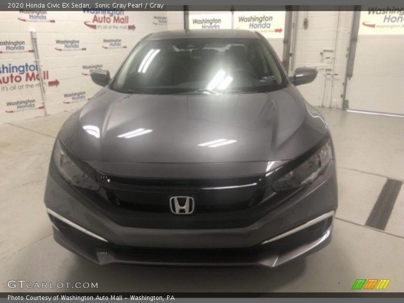 Sonic Gray Pearl / Gray 2020 Honda Civic EX Sedan