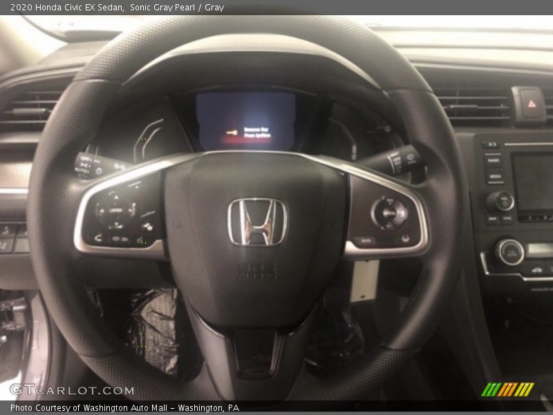 Sonic Gray Pearl / Gray 2020 Honda Civic EX Sedan