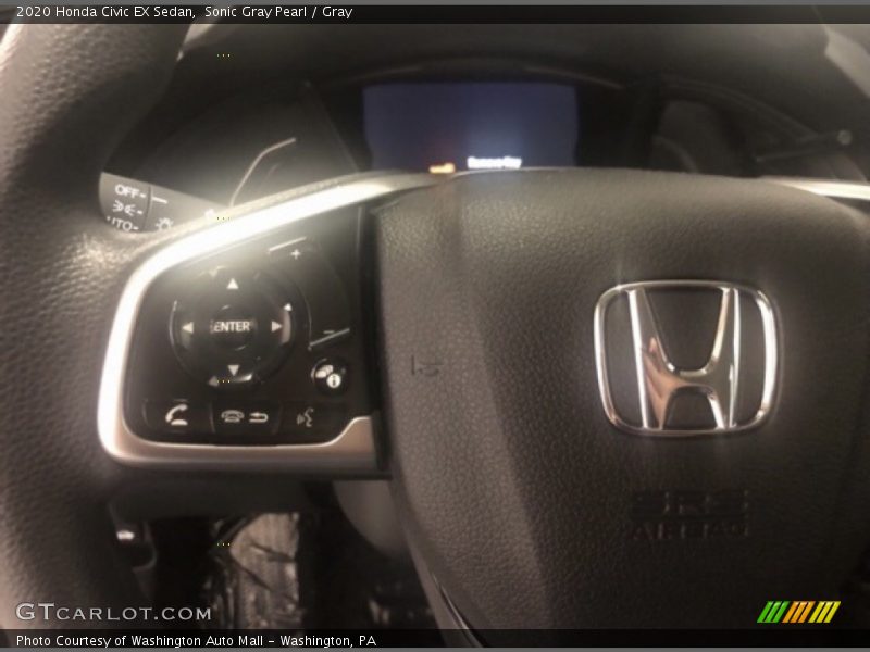 Sonic Gray Pearl / Gray 2020 Honda Civic EX Sedan