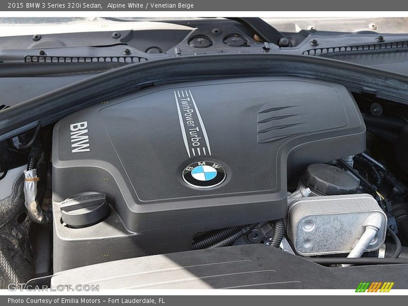 Alpine White / Venetian Beige 2015 BMW 3 Series 320i Sedan
