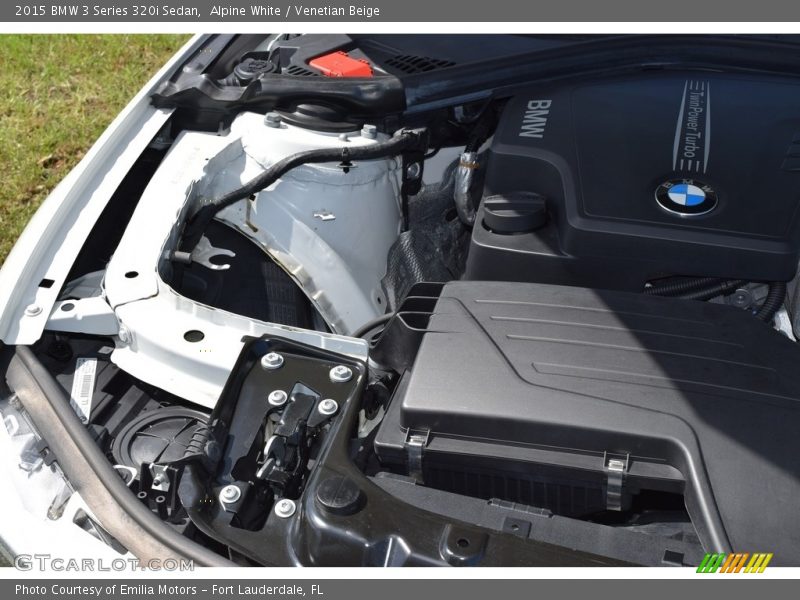 Alpine White / Venetian Beige 2015 BMW 3 Series 320i Sedan
