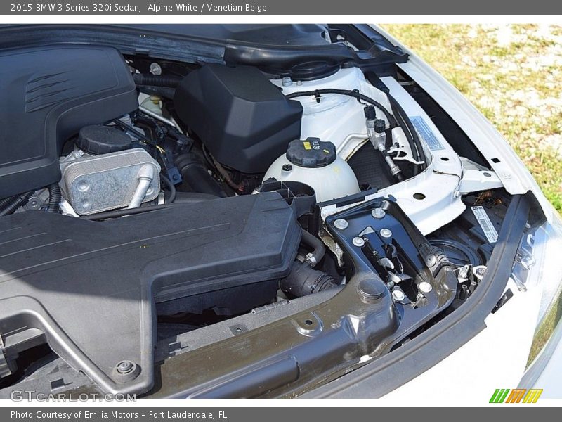 Alpine White / Venetian Beige 2015 BMW 3 Series 320i Sedan