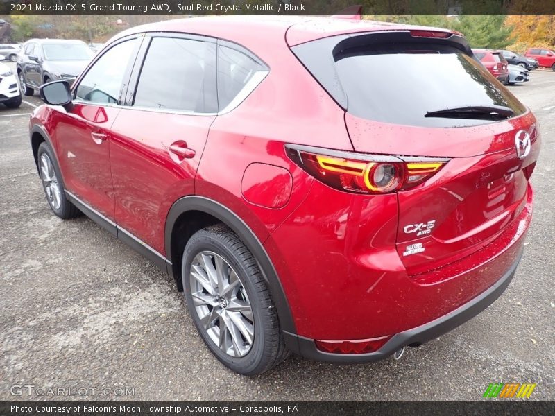 Soul Red Crystal Metallic / Black 2021 Mazda CX-5 Grand Touring AWD