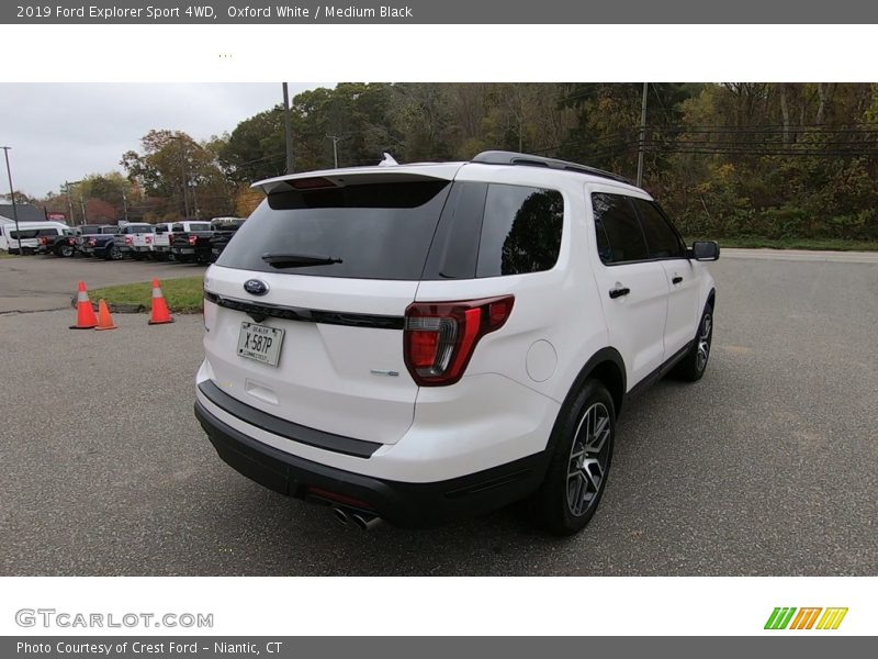 Oxford White / Medium Black 2019 Ford Explorer Sport 4WD