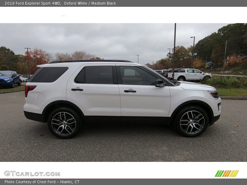 Oxford White / Medium Black 2019 Ford Explorer Sport 4WD