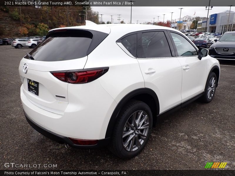 Snowflake White Pearl Mica / Black 2021 Mazda CX-5 Grand Touring AWD