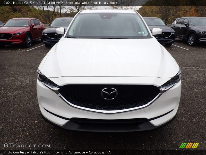 Snowflake White Pearl Mica / Black 2021 Mazda CX-5 Grand Touring AWD