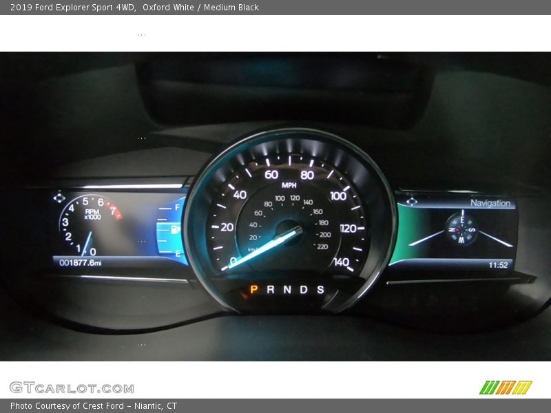 Oxford White / Medium Black 2019 Ford Explorer Sport 4WD