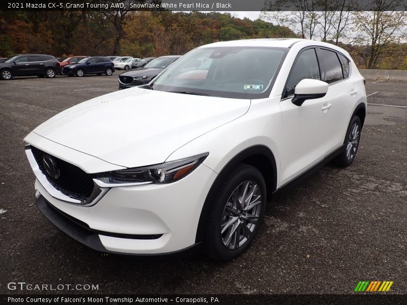 Snowflake White Pearl Mica / Black 2021 Mazda CX-5 Grand Touring AWD