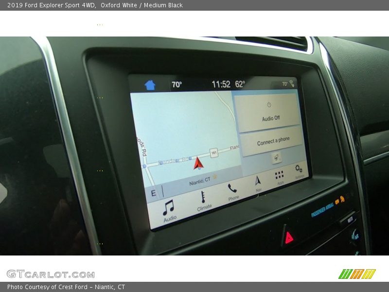 Oxford White / Medium Black 2019 Ford Explorer Sport 4WD