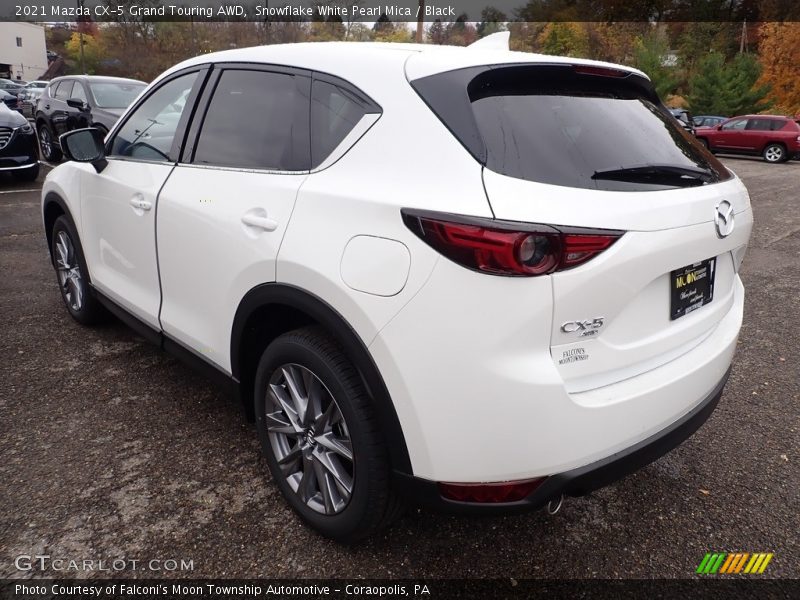 Snowflake White Pearl Mica / Black 2021 Mazda CX-5 Grand Touring AWD