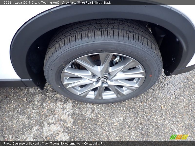 Snowflake White Pearl Mica / Black 2021 Mazda CX-5 Grand Touring AWD