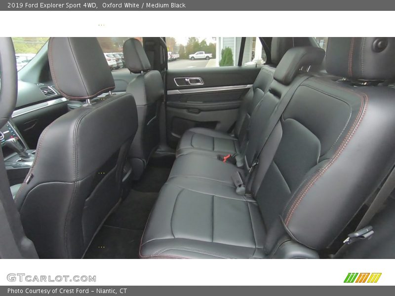 Oxford White / Medium Black 2019 Ford Explorer Sport 4WD