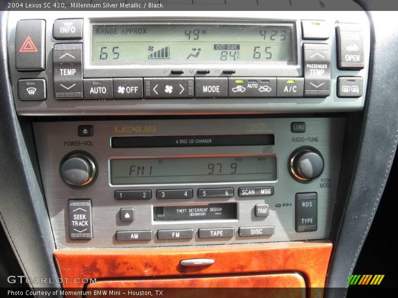 Millennium Silver Metallic / Black 2004 Lexus SC 430