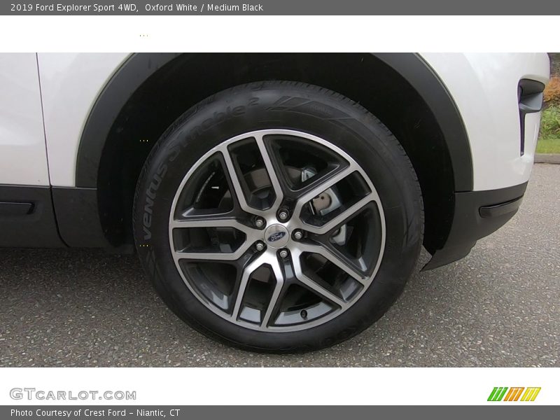 Oxford White / Medium Black 2019 Ford Explorer Sport 4WD