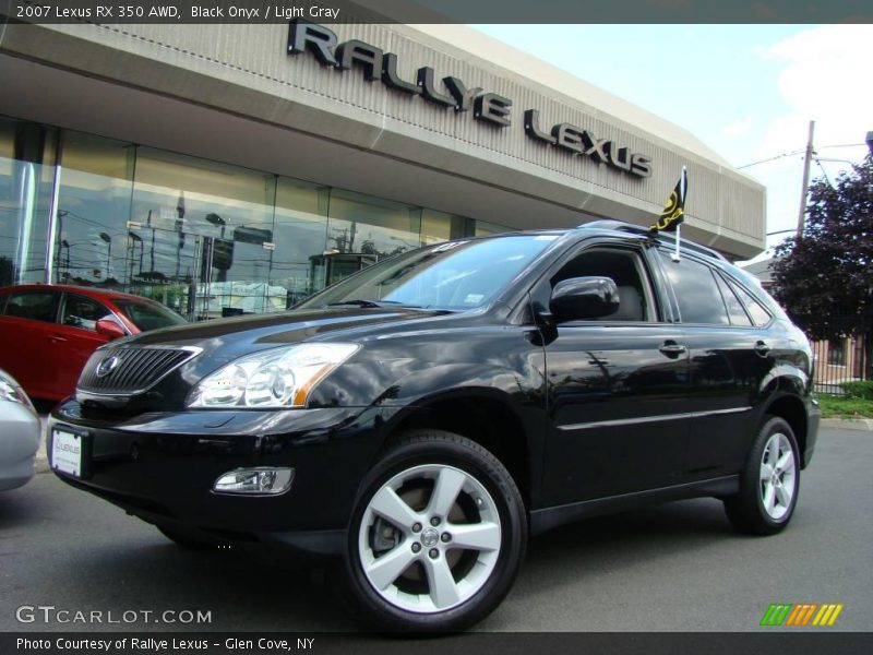 Black Onyx / Light Gray 2007 Lexus RX 350 AWD