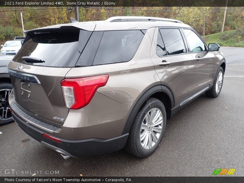Stone Gray Metallic / Ebony 2021 Ford Explorer Limited 4WD