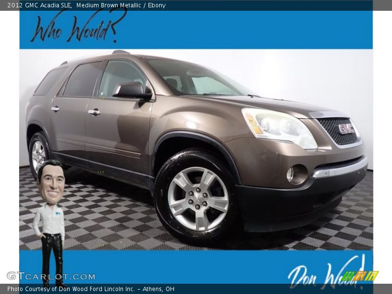 Medium Brown Metallic / Ebony 2012 GMC Acadia SLE