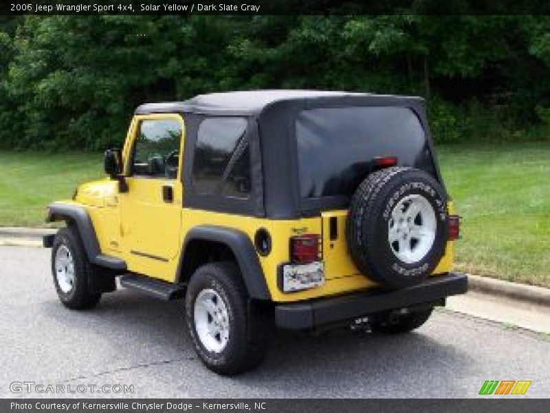 Solar Yellow / Dark Slate Gray 2006 Jeep Wrangler Sport 4x4