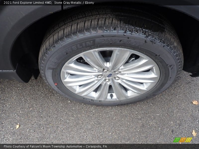 Stone Gray Metallic / Ebony 2021 Ford Explorer Limited 4WD