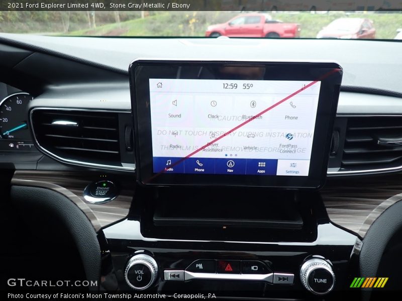 Stone Gray Metallic / Ebony 2021 Ford Explorer Limited 4WD