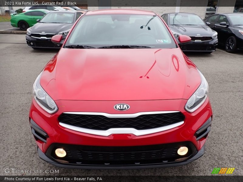 Currant Red / Black 2021 Kia Forte LXS