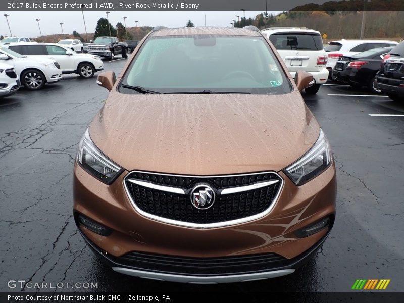 River Rock Metallic / Ebony 2017 Buick Encore Preferred II AWD