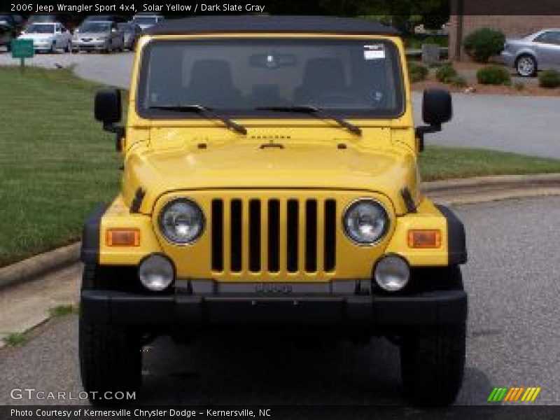 Solar Yellow / Dark Slate Gray 2006 Jeep Wrangler Sport 4x4