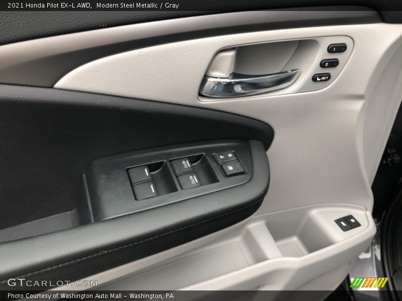 Modern Steel Metallic / Gray 2021 Honda Pilot EX-L AWD