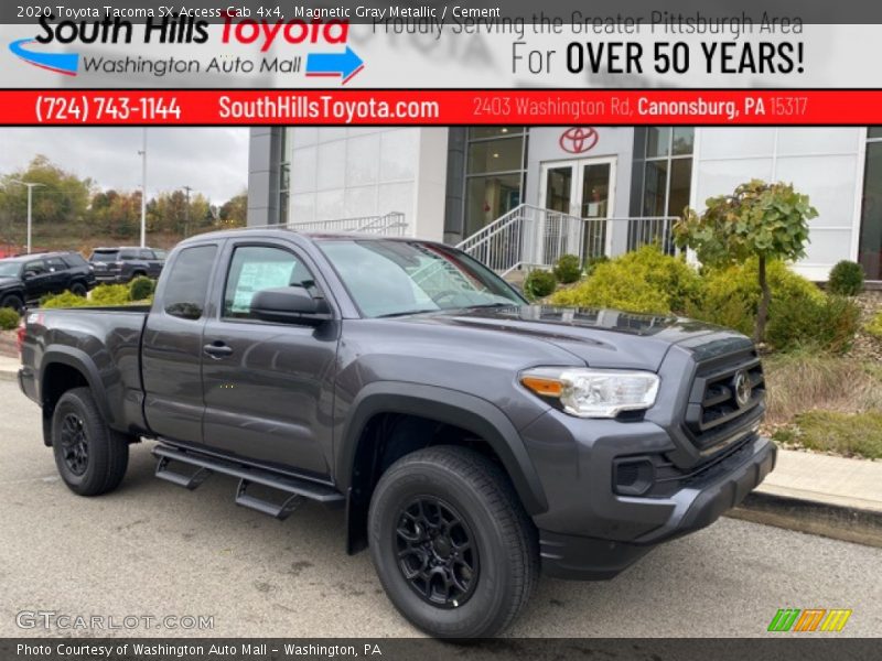 Magnetic Gray Metallic / Cement 2020 Toyota Tacoma SX Access Cab 4x4