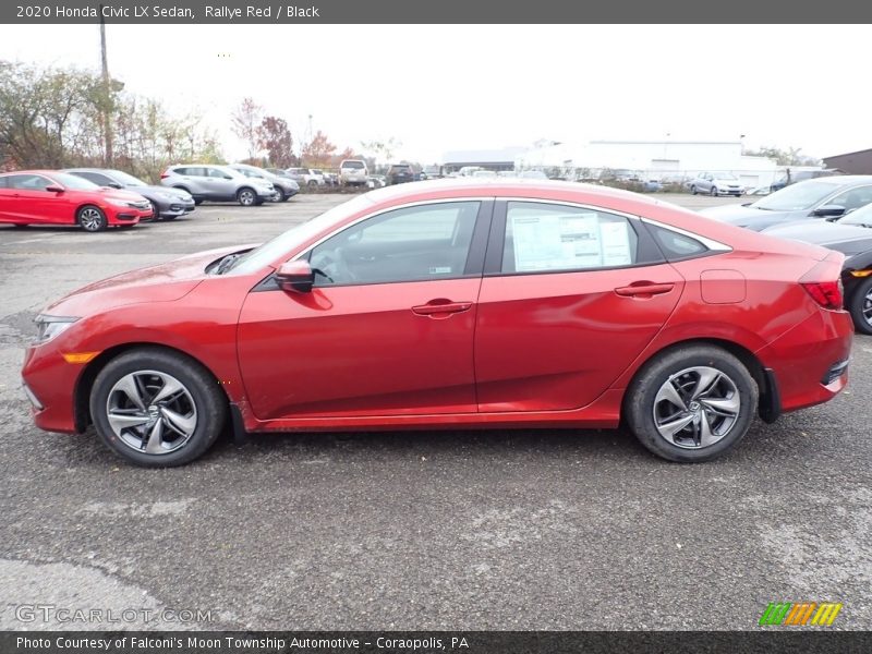 Rallye Red / Black 2020 Honda Civic LX Sedan