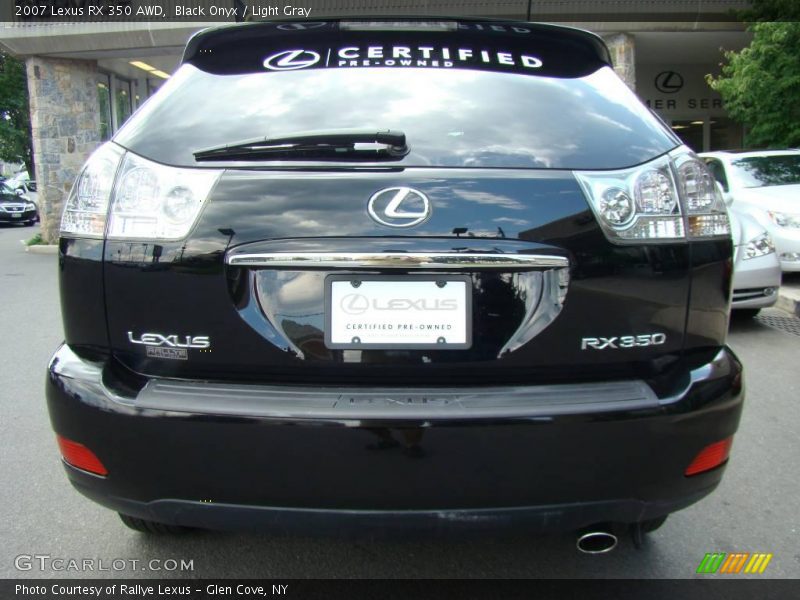 Black Onyx / Light Gray 2007 Lexus RX 350 AWD