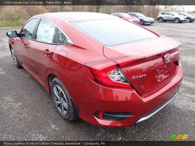 Rallye Red / Black 2020 Honda Civic LX Sedan