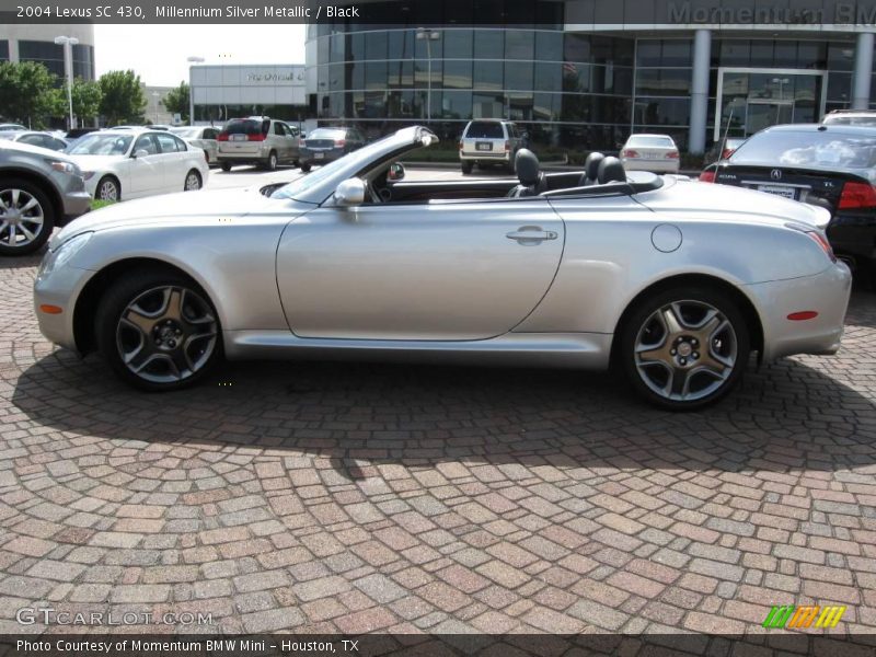 Millennium Silver Metallic / Black 2004 Lexus SC 430