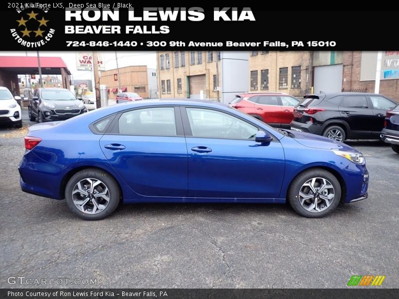 Deep Sea Blue / Black 2021 Kia Forte LXS