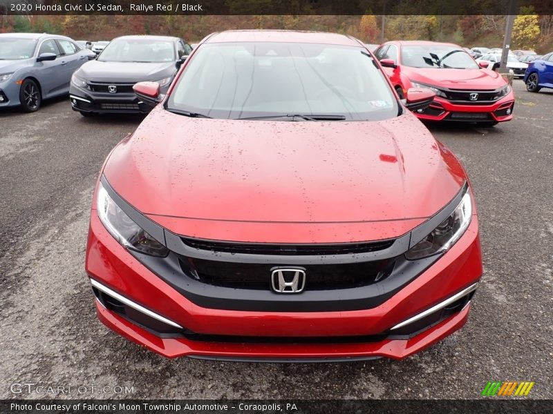 Rallye Red / Black 2020 Honda Civic LX Sedan
