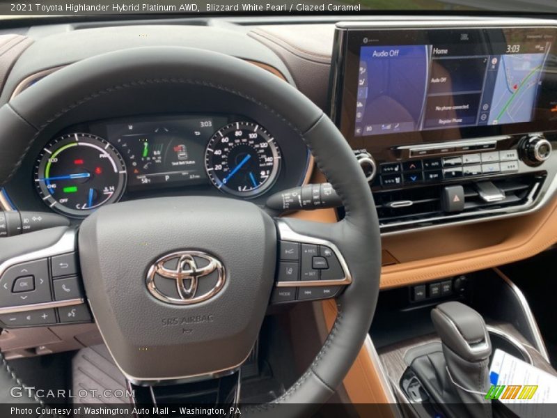 Controls of 2021 Highlander Hybrid Platinum AWD