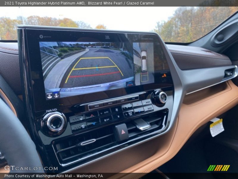 Controls of 2021 Highlander Hybrid Platinum AWD