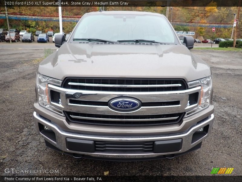 Stone Gray / Medium Earth Gray 2020 Ford F150 XLT SuperCab 4x4